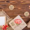 1/3 Roll Of 500/1500Pcs Round Thank You Stickers,Self-Adhesive Labels For Holiday Decorations,Handmade Craft Packaging Stickers