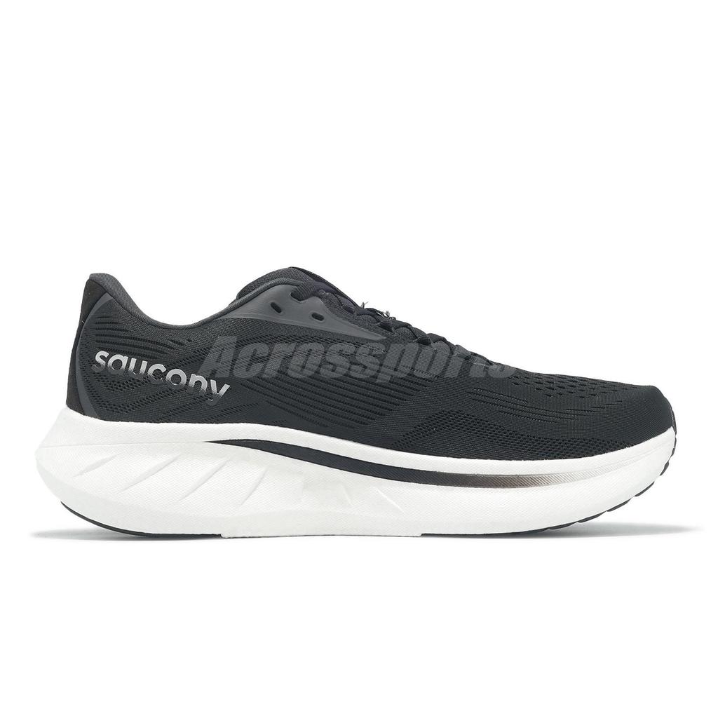Saucony Ride 18 Black White Men Runner Road Running Jogging Shoes S21000100