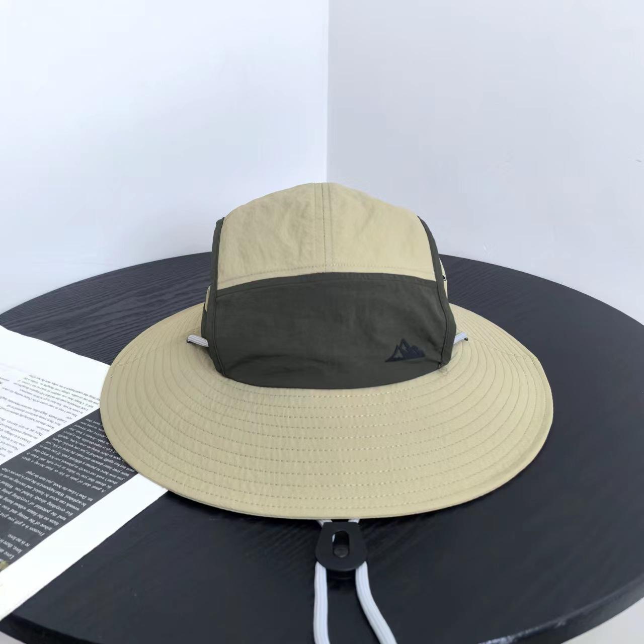 

Летняя солнцезащитная шляпа для путешествий на открытом воздухе, рыбалки, альпинизма, мужская ковбойская шляпа в стиле вестерн, подходящая по цвету шляпа-ведро для женщин M（56-58cm） хаки