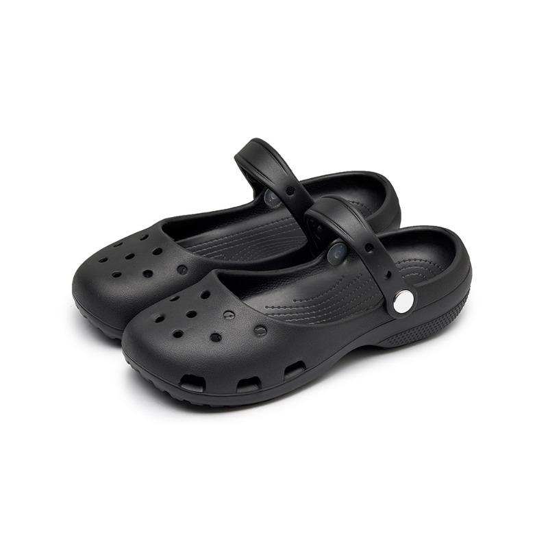 Ballett Lochschuhe 2026 Frühling Neu Ein-Pedal Hohl Strand Sandalen Faule Schuhe