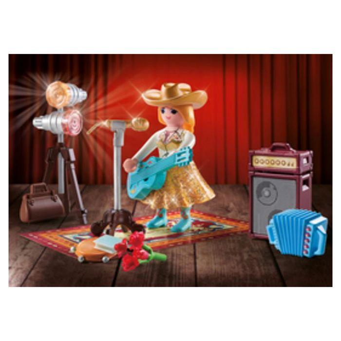 Jouet - PLAYMOBIL - Family Fun Chanteuse De Country - Blanc - A Partir De 4 Ans - Marionnette À Main