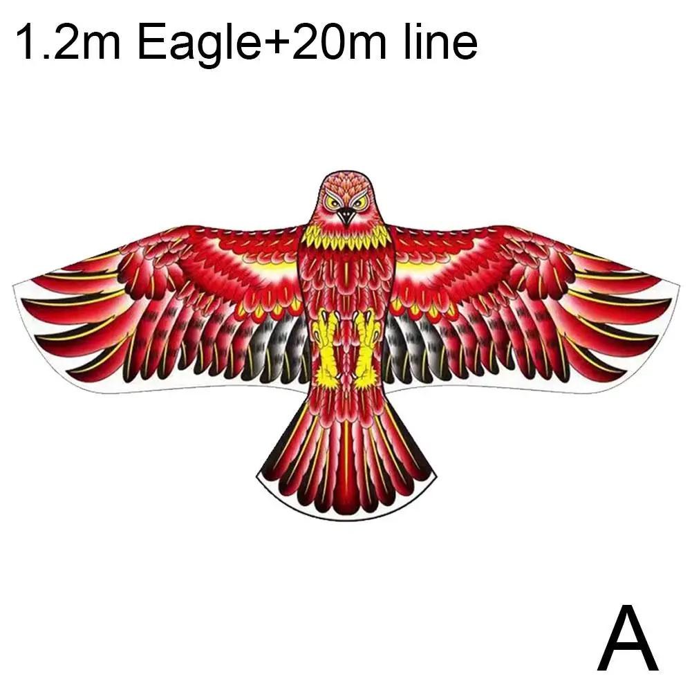 

Flat Eagle Kites With 20 Meter Line Outdoor Toys Eagle Chinese Kite Games Bird Sports Kite Flying Outdoor Toys Style Kite B4U8 красный