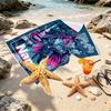Custom Name Personalized Batman Print Beach Towel, for Trip Camping Beach Party Home Decor, Birthday Gift for Family & Friends