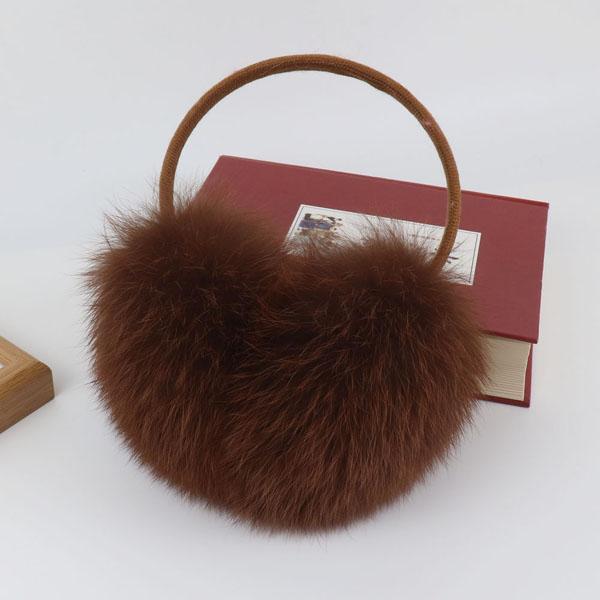 

Новые зимние наушники из натурального меха лисы для женщин, шарфы из натурального меха лисы, двойное назначение, настоящие теплые плюшевые наушники, уличный шарф из цельного меха коричневый