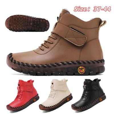 Vintersnöskor för män Kvinnor Håller Varma Bomullsskor Utomhusvandringsskor Plysch Varm Hög Ankel Boot Man Sneakers