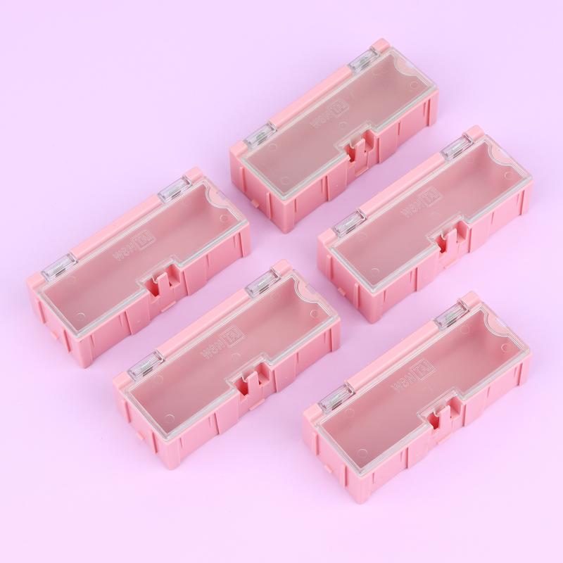 5Pcs For Smd Smt Electronic Box Electronic Components Small Screws Nuts Washers Container Mini Splicable Plastic Storage Boxes