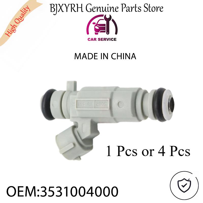 3531004000 Fuel Injector Nozzle 1PCS or 4PCS Set for Hyundai I10 1.2L I20 1.2L Kia Picanto Mk2 1.0L VR7/TA OEM 35310-04000