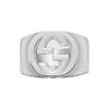 Interlocking Double G Silver Ring Unisex Rings 479229-J8400-8106