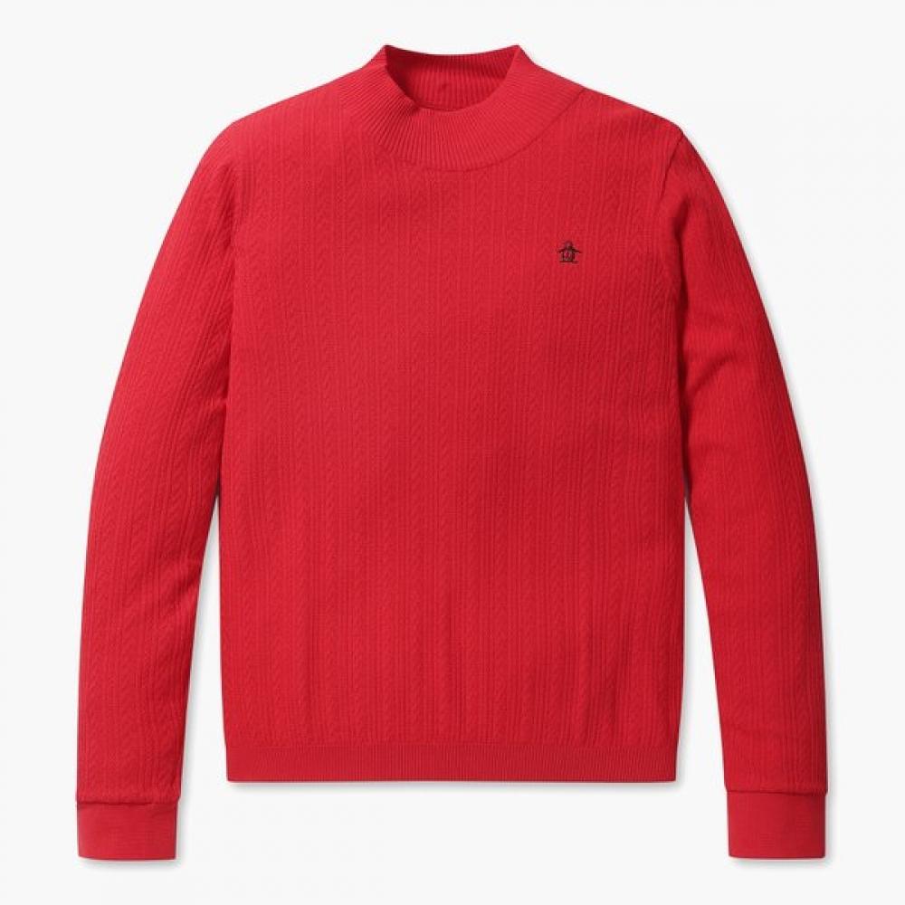 Munsingwear Women Soft Touch Mock Neck Knit Red Mp322lsw93 RRED_Real-RED/S