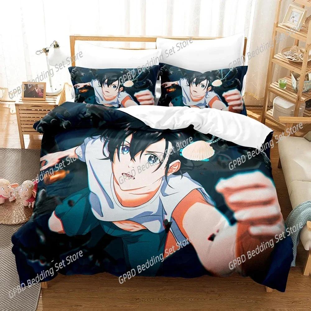 3D-Druck Karton Sommerzeit Rendering Bettwäsche Set Schlafzimmer Weich Moderne Tagesdecken Bequem Weich mit Weichem Stoff Bettbezug Steppdecke Kissenbezug