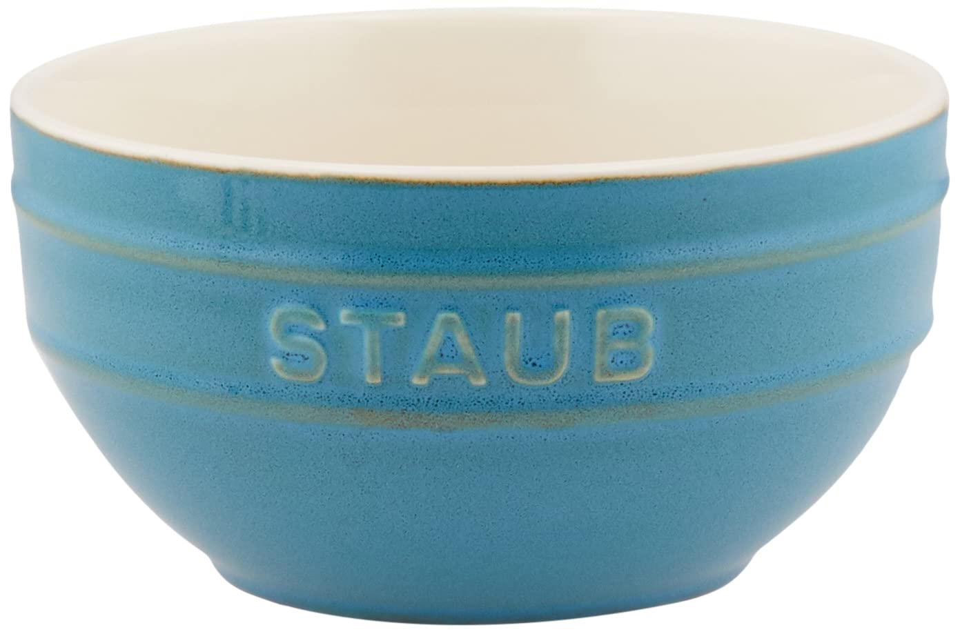 

Керамическая миска staub бирюзового цвета, безопасная для использования в микроволновой печи, японские винтажные цвета, миска 14 см [Авторизованный продукт] 40511-864 синий