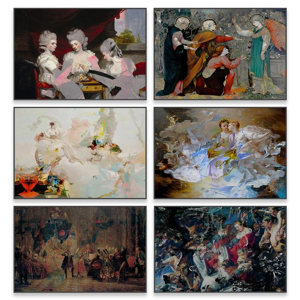 

Барокко Рококо Настенный Художественный Плакат Измененное Искусство Знаменитый Портрет Картина Маслом Отпечатки Холст Картины Стены Искусства Домашний Декор Гостиной