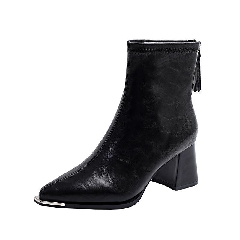 

Wind pointed thin boots women s autumn thin heel high boots rear zipper high heel thin boots 34