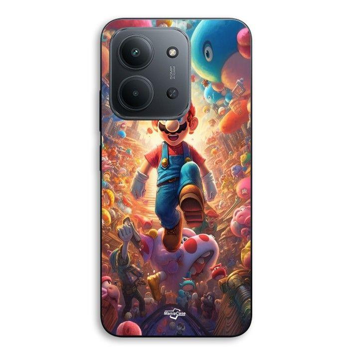 Coque de téléphone - MANIACASE - Xiaomi Redmi 15C 5G - Silicone TPU - Motif Super Mario Bros - Souple schwarz