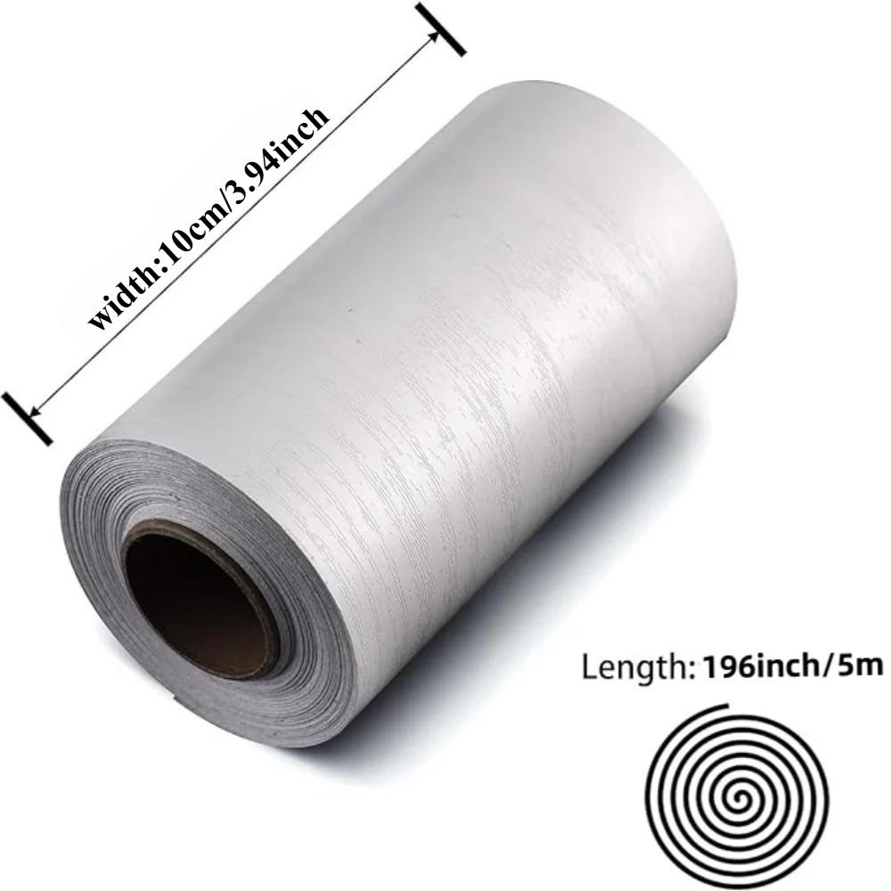 1pc 5M Self-adhesive Wall Trim Line Skirting Border Waterproof Baseboard Wallpaper Sticker For Living Room Home Decoration