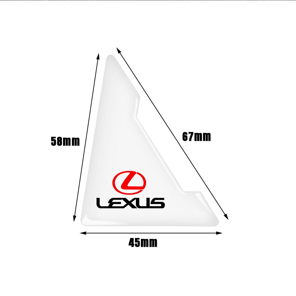 2/4Pcs Transparent Door Corner Anti-collision Stickers Accessories For Lexus LS IS350 ES300h ES300 IS250 IS220d NX350h RX GS350