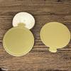 100 PCS Mousse Cake Boards Gold Paper Cupcake Dessert Displays Tray Wedding Birthday Cake
