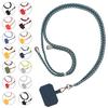 Universal Mobile Phone Neck Rope Adjustable Metal Snap Buckle Anti-lost Holder Lanyard with Adhesive Card Outdoor Travel Hiking