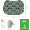 Inflatable Seat Cushion With Pump Pressure Relief Air Pad For Airplane Stadium Travel Waterproof Portable Chair Mat For Sciatica