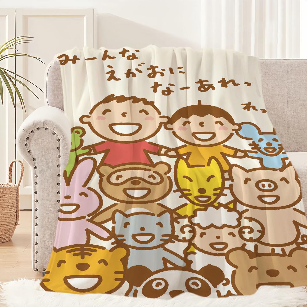 Cartoon M-MINNA NO T-TABO Niedliche Decke Plüsch Nickerchen Sofa Teppich für Wohnzimmer Warm Büro Schlafzimmer Geburtstag Zuhause Reisen Kindergeschenke