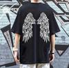 Summer New Fashion Women's Short Sleeve Reflective Wings Dark Trend T-shirt for Men and Women Lovers