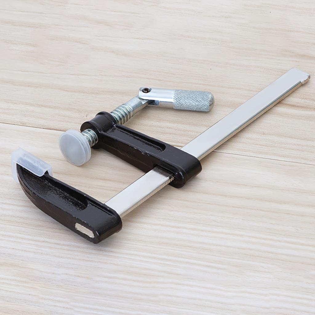 2-pack Steel Bar Clamps Set, 12-inch (2) Medium Duty F-Clamp Adjustable and Release Quickly, 600 Lbs Load Limit, for Woodworking