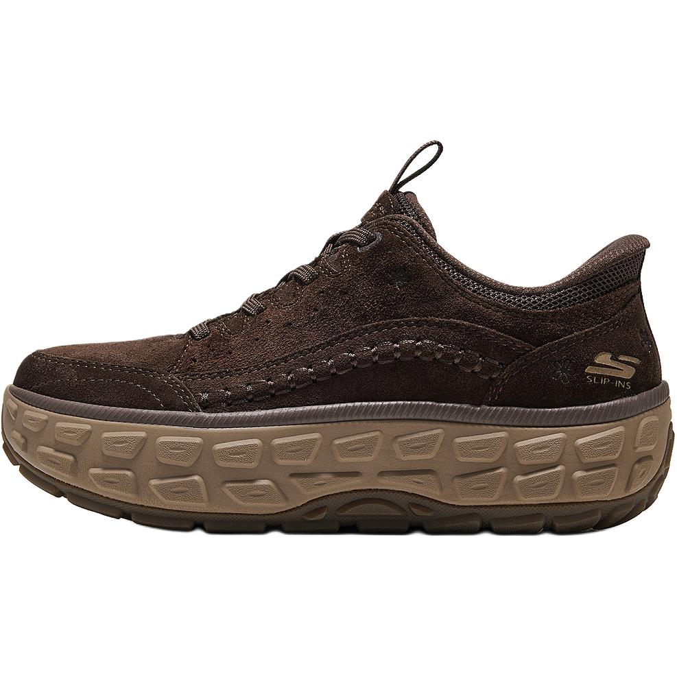 Skechers Тканевые Вспышка Толстая Подошва Ретро Низкие Повседневные Уличные Обувь Женские кроссовки 180408C
