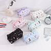 1PC Cute Large Capacity Pencil Case Floral Bow Print Portable Stationery Storage Pouch Zipper Pen Bag School Supplies Gift