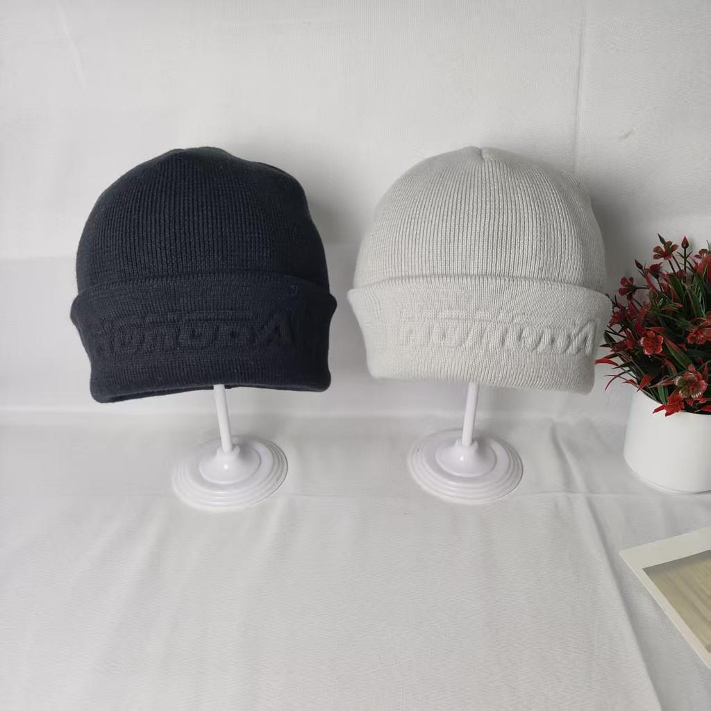 Hat Alphabet Embroidered Hat Men's and Women's Autumn and Winter Windproof Warm Knitted Hat Fashion Versatile Wool Hat Purchase