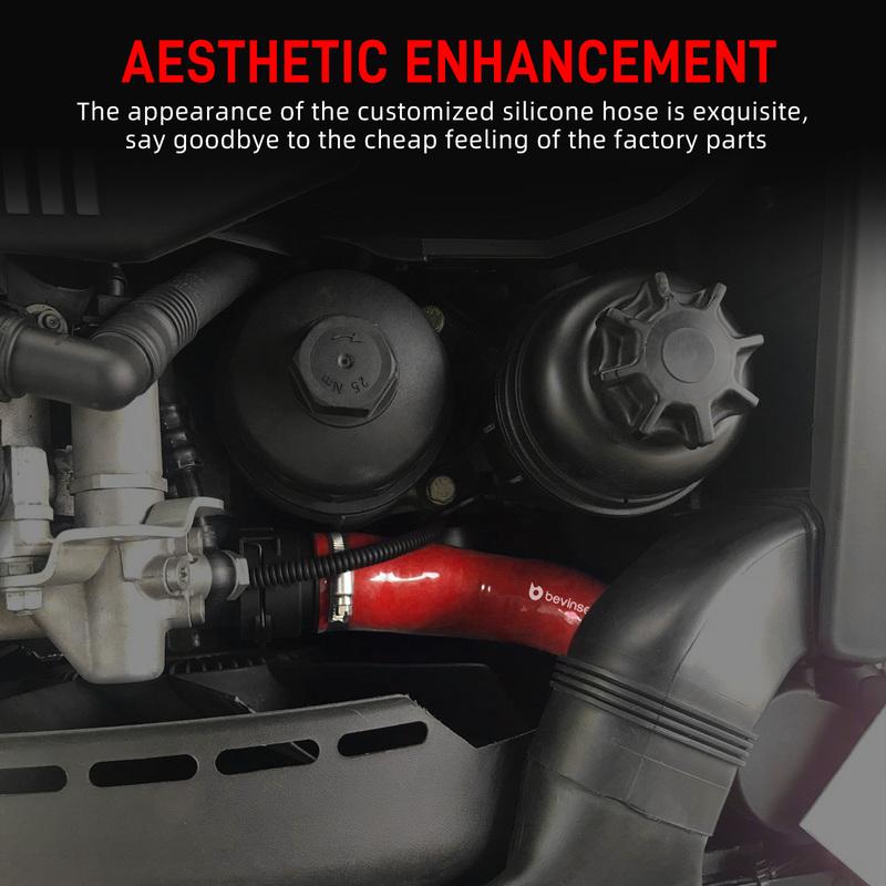 Silicone Radiator Coolant Hose Kit for BMW E46 Non-M M52tu M54 M56 1999-2006, Replace for 17127510952,11531436408,11531436406