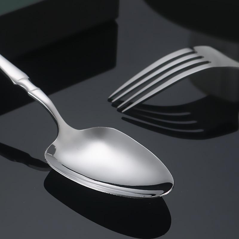 New Small Waist Knife, Fork and Spoon Stainless Steel Household Long Handle Spoon Commercial High-grade Spoon High Quality