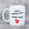 Pembroke Welsh Corgi - cup with a dog, cup with a photo, personalized gift from the Art-Dog brand