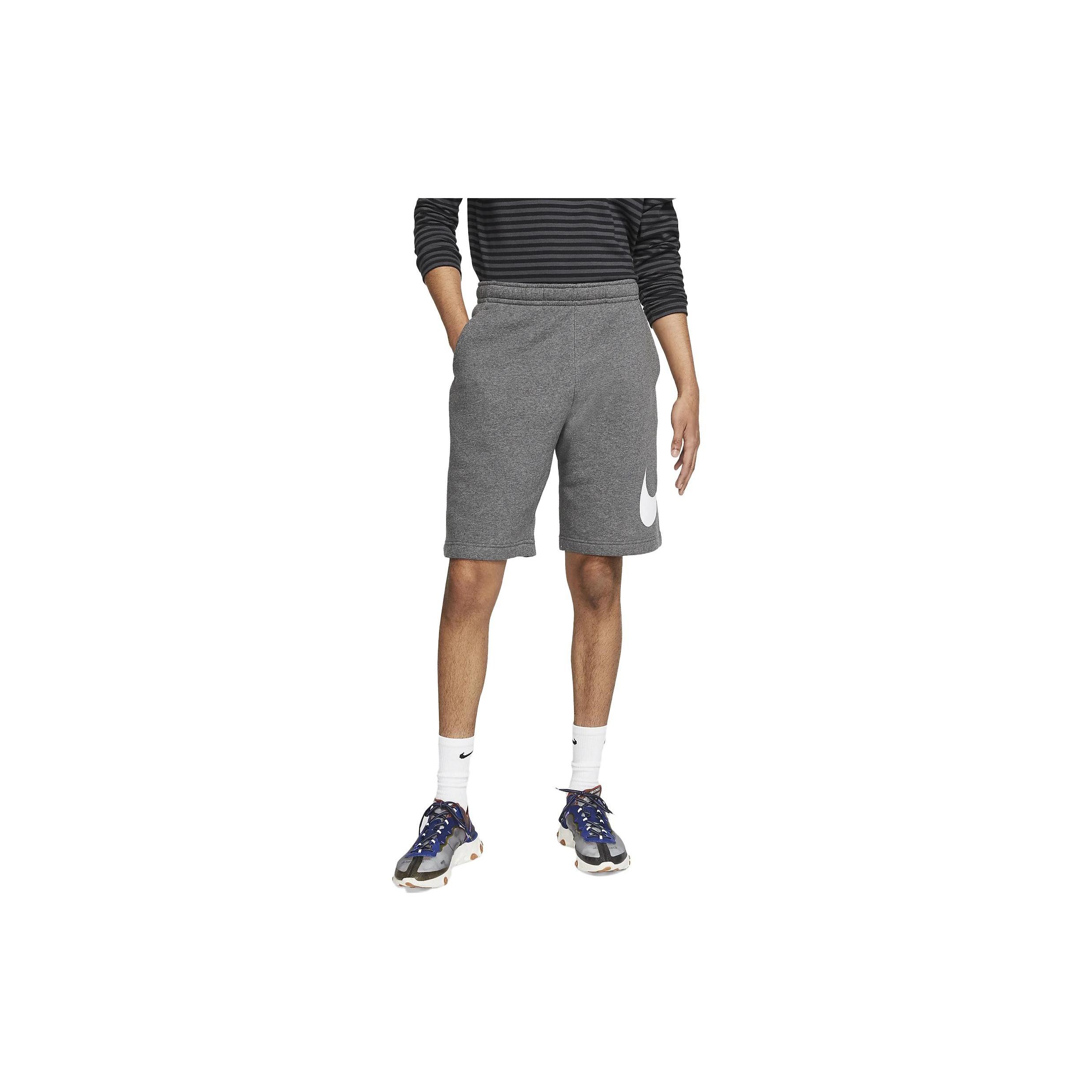 Nike Sportswear Club Graphic Logo Shorts Grey White Men s BV2721-071 M