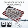 Personalized Metal Sign Custom Garage Workshop Wall Art