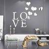 Acrylic LOVE Letter Mirror Sticker Bedroom Living Room Decorative Wall Stickers