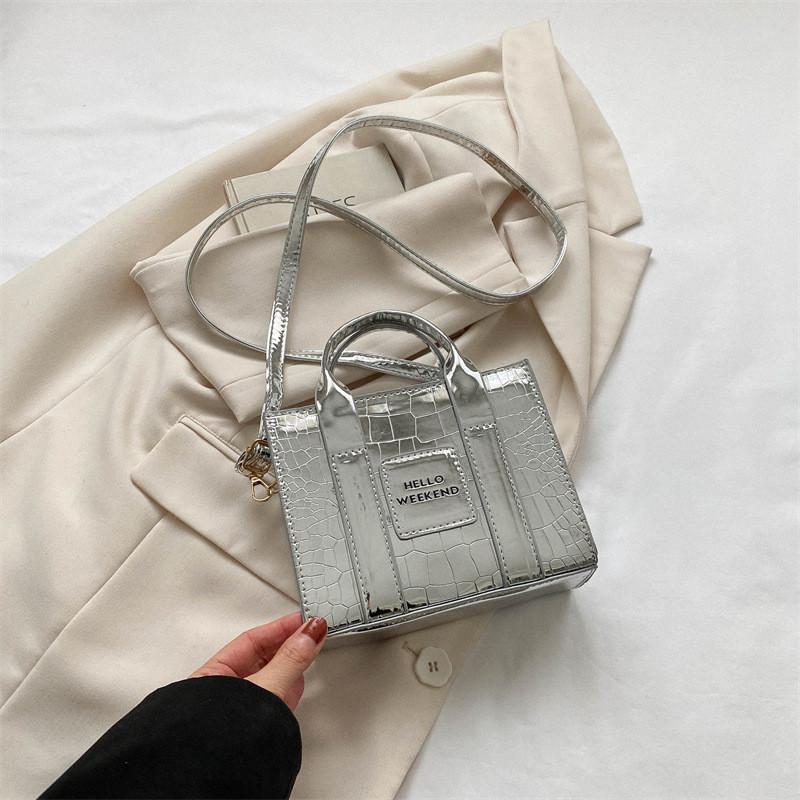 Fashionable Pu Leather Crossbody Bag Elegant Small Square Bag For Daily Use