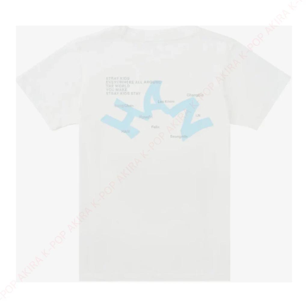 Stray Kids World Tour RUN IT JAPAN WHITE MEMBER T-SHIRT POP-UP OFFICIAL GOODS / Pre-Order