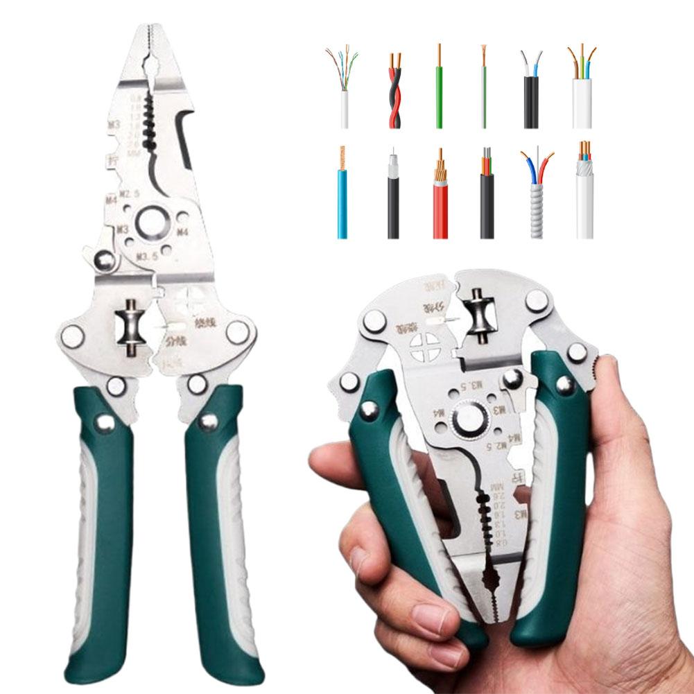 16 In1 Wire Stripper Multifunctional Collapsible Cutting Special Labor-Saving Electrician Strip I8E5