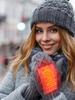 Elektrisches USB-Heizkissen für Handschuhe, 5V USB-Handschuhheizkissen, 2-in-1-Wärmekissen, Heiztuch aus Kohlefaser für den Winter