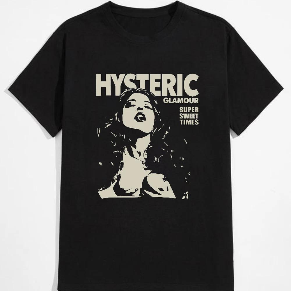 Hysteric Glamour 90s Retro Style Charcoal Tshirt Unisex S5xl