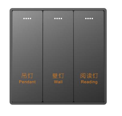 Zigbee 3.0 Customizable Wireless Control Scene Wall Switch 92mm*92mm&CN Standard серый