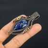 Sodalite Pendant, Gemstone 999 Copper Wire Wrapped Jewelry Pendant, Handmade Jewelry Birthstone Pendant, Gift For Him