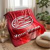 PSV Eindhoven FC Benutzerdefinierter Name Text Flanelldecke Fußball Logo Personalisierte Fleece-Wurfdecke Besonderes Geschenk für Sofa Schlafzimmer Zuhause