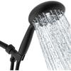 SR SUN RISE 6-Mode Handheld Shower Head, 4.8 Inches High Pressure, 1.8 GPM, 1.8 Meter/70.8 Inch Long Stainless Steel Shower Hose, Brass Ball Joint,