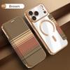 Leather Flip Magnetic Case for iPhone 17 Air Promax 16 Pro Max 15 Plus 14 13 12 Wallet Wireless Charging Card Slots Phone Cover