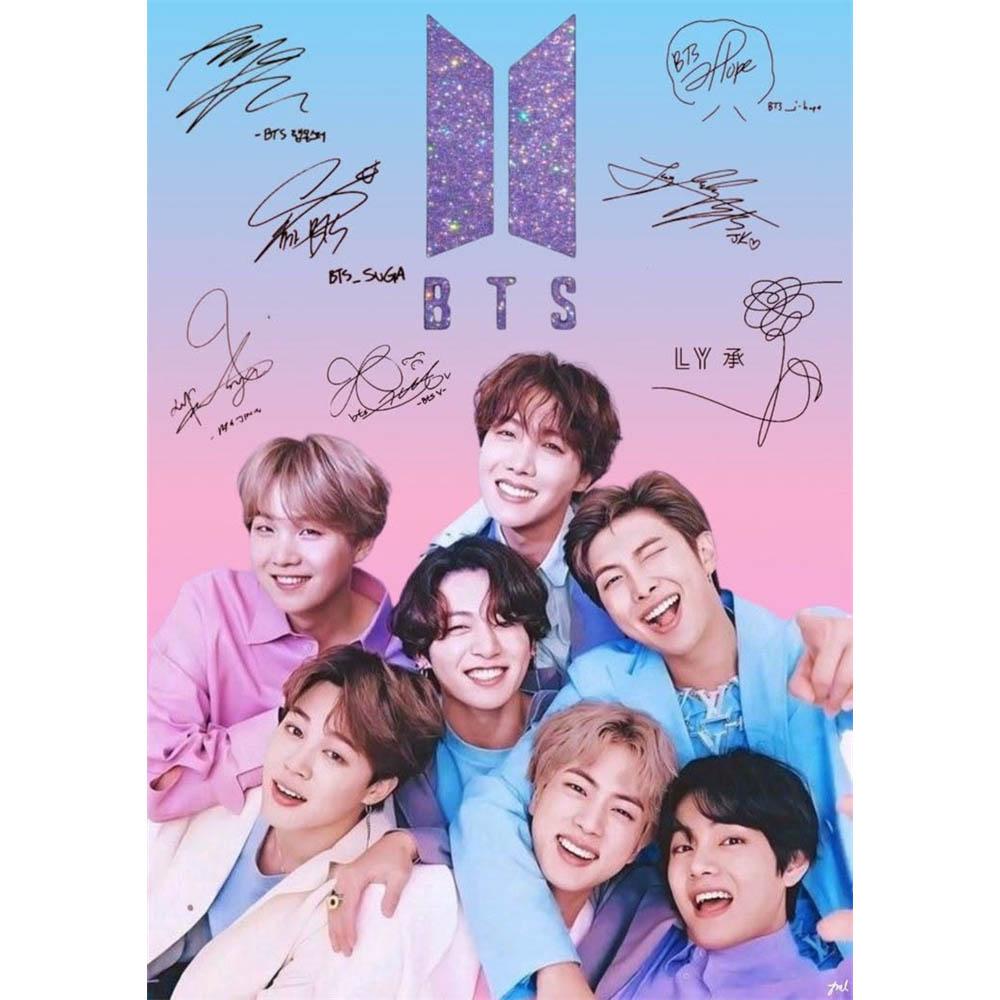 DIY Diamond Painting Kit Korean Boy Group BTS Series Full Drill Diamond Embroidery Art,Mosaic Cross Stitch Home Decor