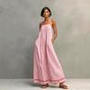 2026 European and American summer fashion casual suspender sleeveless long dress women's clothing