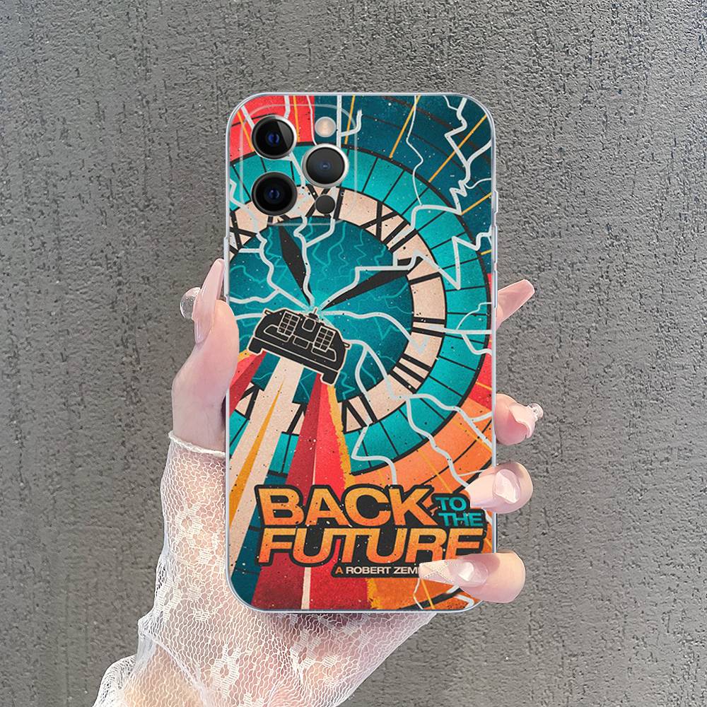 Back To The Future Transparent TPU Phone Case For IPhone 17 11 12 13 14 15 16 Pro Max 16 Plus Cover