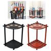 Billiard Cue Rack Holds 8 Sticks Solid Wood Floor Style Pool Rod with Drink Holder