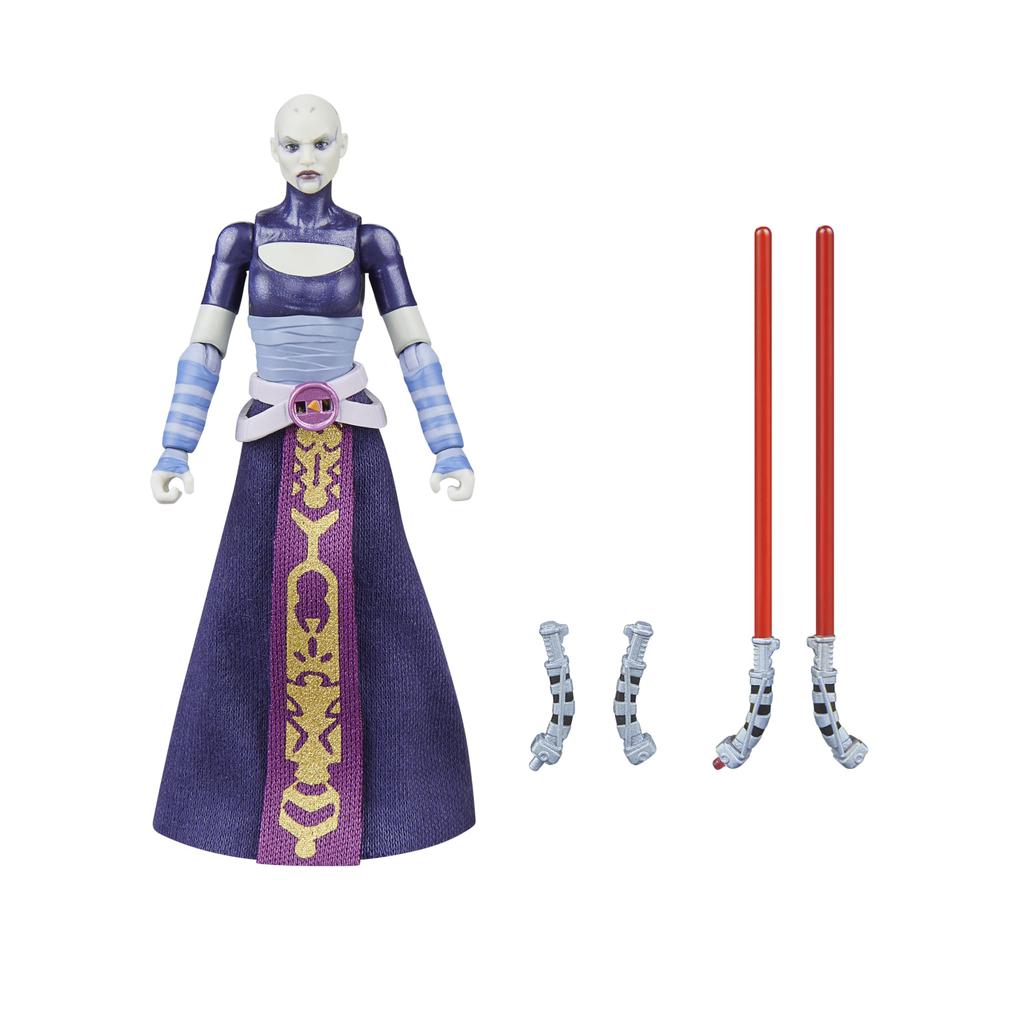 Star Wars The Vintage Collection Asajj The Clone Wars Premium Collectible Action Figure Ventress, 3.75-inch